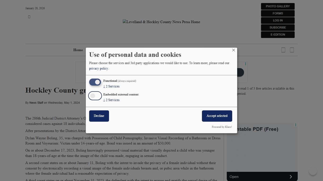 Hockley County grand jury returns indictments Levelland & Hockley County News Press